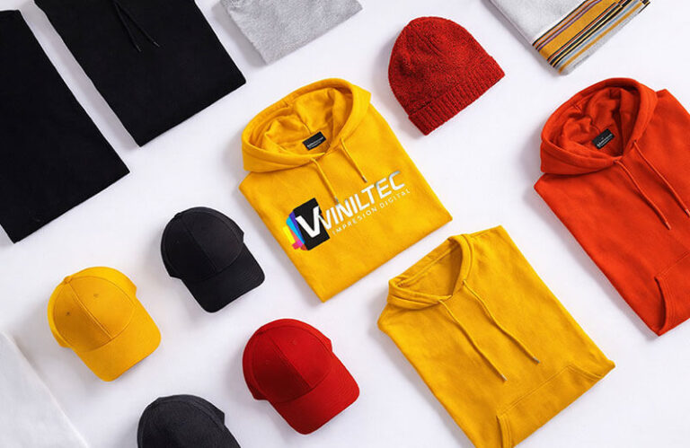 Servicio de impresión sobre textiles como camisetas y gorras,
